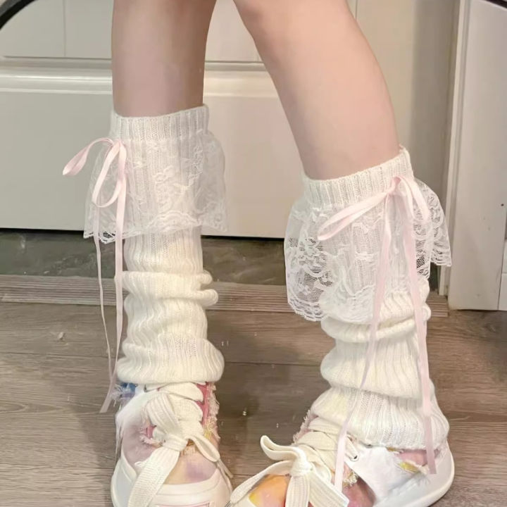 Autumn%20and%20Winter%20Ribbon%20Lolita%20Knee%20Warmers%20Long%20Socks%20JK%20Knitted%20Leg%20Warmers%202025%20New%20Woman%20Leg%20Warmers%20-%20Image%204