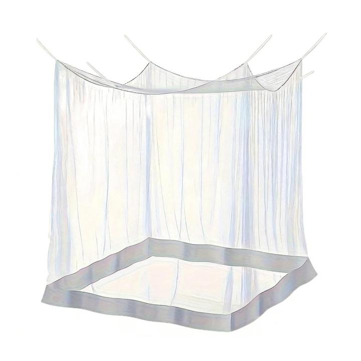 %20Mosquito%20Nets%20Palace%20Four%20Door%20King/Queen%20Double%20Size%20Home%20Single%20Beds%20Prevent%20Insect%20Outdoor%20Square%20Grace%20White%20Canopy%20Net%20-%20Image%207