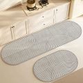 Diatomite Super Absorbent Kitchen Mat Non-slip Kitchen Rug Elliptical/Elongated Washable Comfortable Carpet For Kitchen Bathroom. 