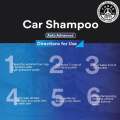 THREE GUYS Wash & Wax Shampoo (German Engineered) – Car Shampoo with Carnauba Wax | Wash & Shine in One Step | High Foam Formula. 
