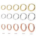 2pcs Fashion Hoop Earrings, Gold Color Tiny Cartilage Earrings Piercing Jewelry Trendy Female Hoops Earrings For Women Men.