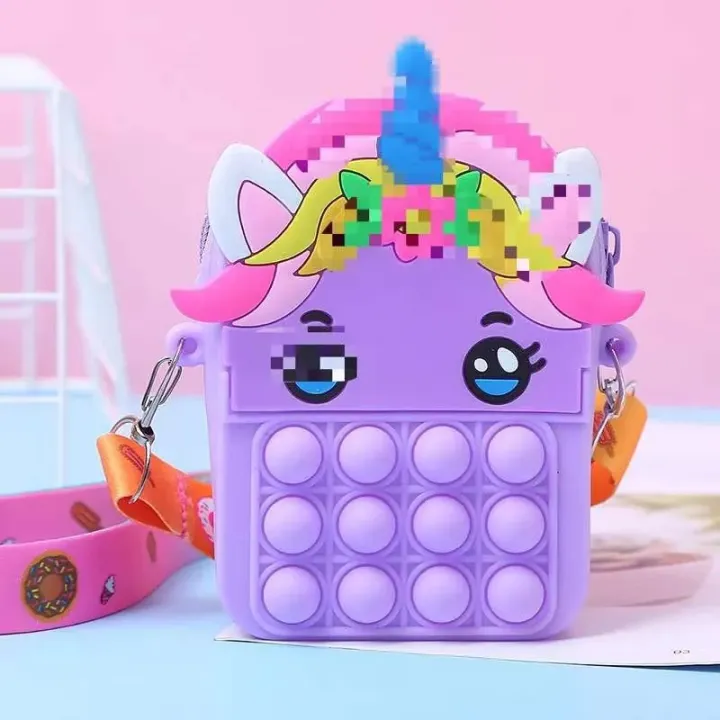 Girls%20Toys%20Silicone%20Cute%20Unicorn%20Messenger%20Bag%20Coin%20Purse%20Children's%20Decompression%20Pop%20Fidget%20Toys%20-%20Image%204