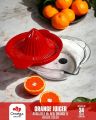 Manual Hand Orange Juicer With Transparent Bowl. 