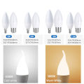 4PCS 3W 6W 9W 12W 15W led Light bulb E14 E27 LED Lamp Indoor Warm Cold White Light AC 220V LED Candle Bulb Home Decor Chandelier. 