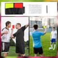 PVC Football Referee Warning Red and Yellow Card Football Match Training Referee Tool Football Sports Accessory 8x11cm. 