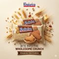Khajurico Atta Cookies 150g | Healthy Whole Wheat Crunchy Biscuits | Light Sweet Tea Time Snack for Kids & Family (Pack of 2). 