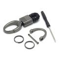 Metal Keychain Creative New Woven Rope Car Key Key Chain Key Ring Martin Buckle Small Gift. 
