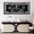 Classic Movie, Scarface Tony Montana Dollar Wall Art, HD Canvas Print Poster, Home, Living Room, Room Decor Painting. 