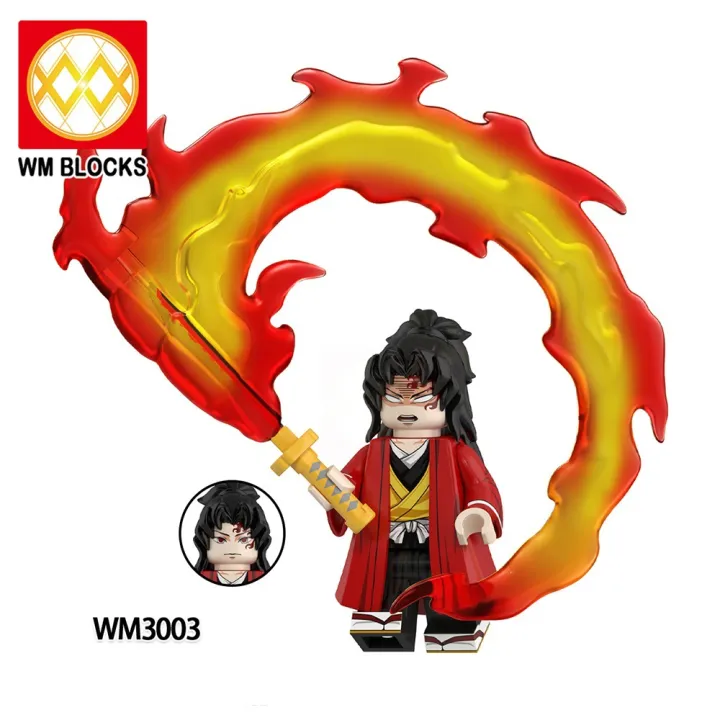 2026 Demon Slayer ANIME Blocks Blind Box WM2998-3008 Action Figures ...