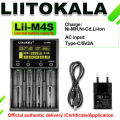 LiitoKala Lii-M4S 18650 LCD Multifunctional Battery Charger For 3.7V 1.2V 26650 21700 14500 18350 17500 AA AAA And Other.