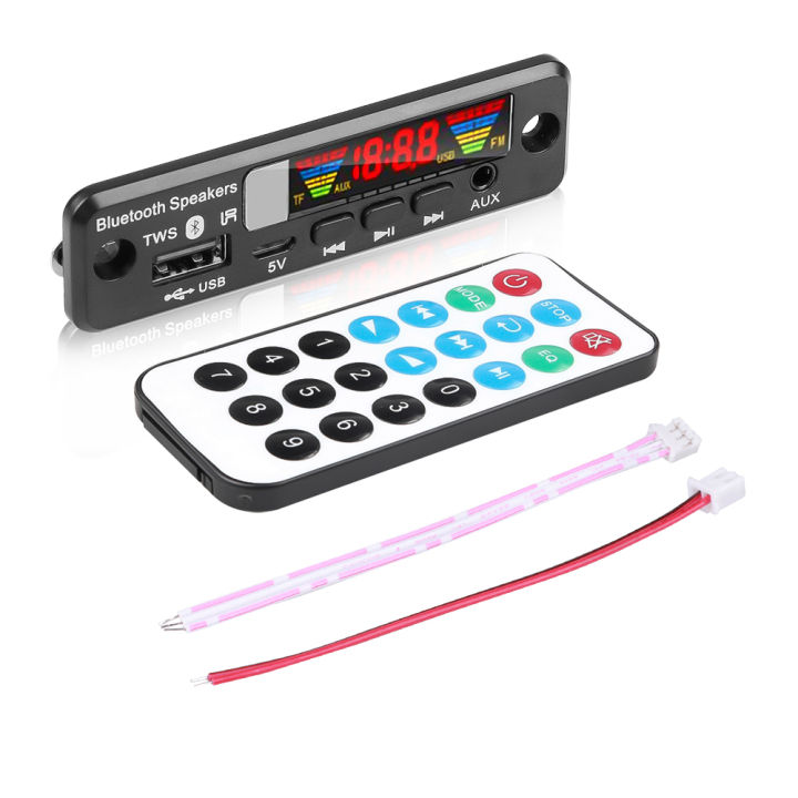 DC%205V%20Bluetooth%205.0%20APE%20MP3%20Decoder%20Board%20Handsfree%20TWS%20Wireless%20FM%20Radio%20MP3%20Player%20USB%20AUX%20TF%20FM%20Radio%20for%20Car%20Speaker%20-%20Image%204