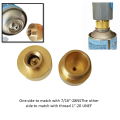 Adaptor Canister Gas Convertor 1"-20 UNF Adapter Lindal Valve Canister to 7/16"-28UNF Propane Tank Welding Torch MAPP Gas Cans. 