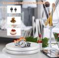 25cm LED 360 Degree Electric Rotating Turntable Rotating Display Stand for Photography Jewelry Watch Digital Product. 