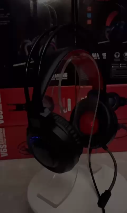 MISDE V6S RGB Lighting Gaming Stereo Headphone Headset Built-In ...