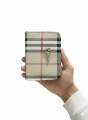 🔥🔥 Hot Selling! Stylish Check Print Mini Wallet | Compact Credit Card Holder Bag | Ladies Fashion Zipper Key/Coin Purse (Plaid/Beige).
