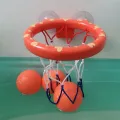 Bathroom basketball toy small basketball paddles with 3 basketballs easy to install. 