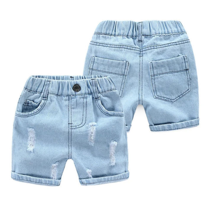 Summer%20Boy%20Shorts%20Children%20Casual%20Torn%20Jeans%20Kids%20Knee%20Length%20Denim%20Pants%20Baby%20Elastic%20Waist%20Shorts%20Infant%20Fashion%20Trousers%202-8Y%20-%20Image%204