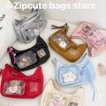 Y2k Harajuku Shoulder Bag Women Korean Transparent Ita Bag School Crossbody Bag Female Japanese Designer Preppy Handbag Purse. 