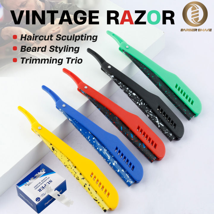 Classic Folding Razor Camouflage Pattern Men's Razor Slide-out Razor ...