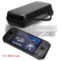 For MSI Claw A1M Game Accessories Handheld Console Storage Bag Portable EVA Travel Carrying Case Shockproof Anti-scratch Handbag.