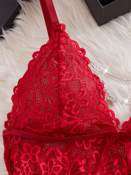 Summer%20Women's%20Pajamas%20%20Red%20Lingerie%20Night%20Dress%20Lace%20See%20Through%20Nightdress%20Sleepwear%20Elegant%20And%20Sensual%20Underwear%20Set%20-%20Image%203