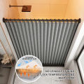Fashionable Foldable Double-Sided Magnetic Shower Curtain Thick Fabric Home Decor Shower Partition Curtain for Bathroom Decor.