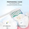 Sensitive Soft Bristle Compatible for Phili Sonic Care Replacement Toothbrush Heads HX6053/64, Gentle Yet Effective Cleaning.