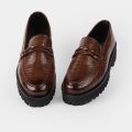 Chunky Loafers Pattern Luxuries Men's Shoes. 