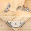 100Pc-12Pc Stainless Steel Angle Bracket Universal Furniture Right Angle Fixed Bracket Cabinet Trapezoidal Layer Board Connector. 