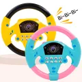 Eletric Steering Wheel Toy with Light Sound for Baby Kids Educational Portable Simulated Driving Steering Wheel Vocal ToysToys. 