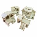 A beautiful house for cats dogs and rabbits. 