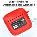 Suitable for JBL Tour Pro 2 Case Bluetooth Headset Protective Case Silicone SoftCase Charging Bag Headset Case Storage Bag Hook. 