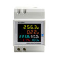 6IN1 Din Rail AC Monitor 110V 220V 380V 100A Voltage Current Power Factor Active KWH Electric Energy Frequency Meter VOLT AMP. 