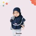 Designer scarf attached frill with lace for Baby girls. 