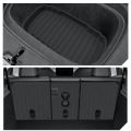 For Tesla Model YS Standard 2026 North America Front Trunk Mats TPE Storage Box Pad Protective Cover Cargo Line Seat Back Mat.