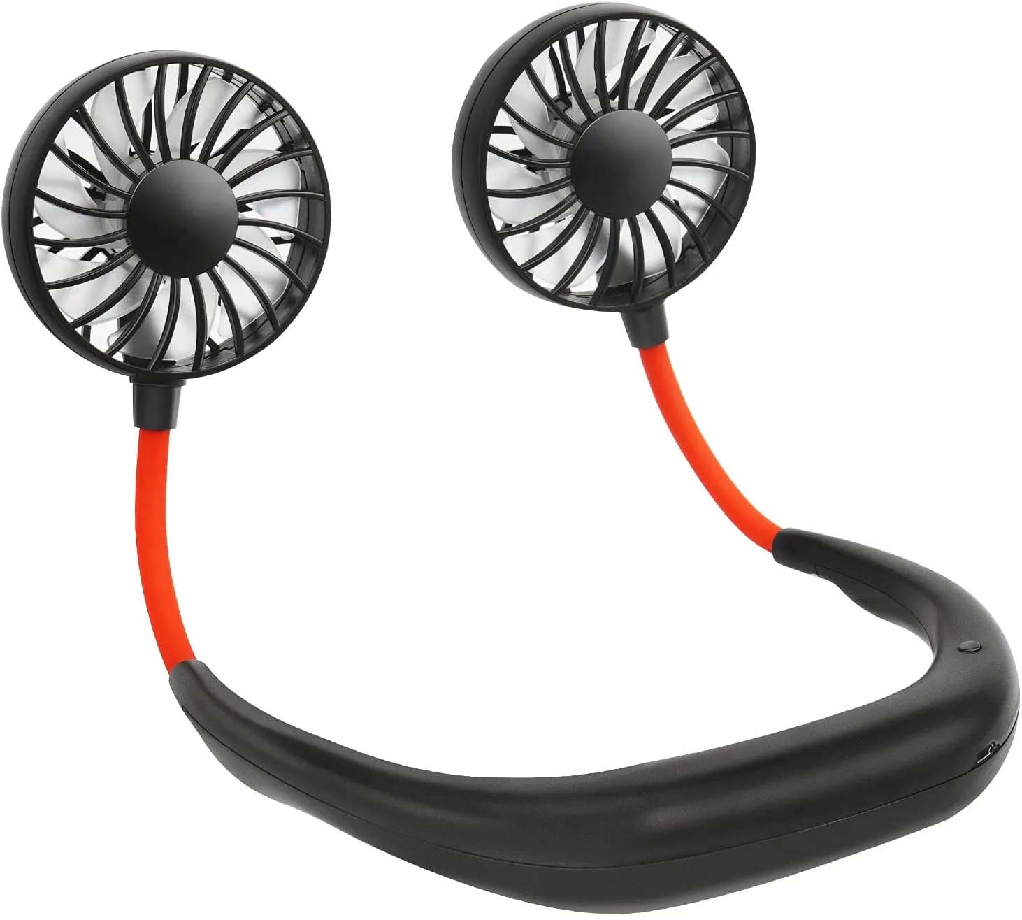 Portable Neck Fan USB Rechargeable Bladeless Hands Free Cooling Fan Mini Wearable Summer Neck Cooler for Outdoor Travel Home Office Use
