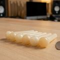 Miwayer Unbleached Bone String Nails 6pcs Bridge Pins for 6 & 12 String Acoustic Guitar Fixed Nails Reliable Replacement Parts. 