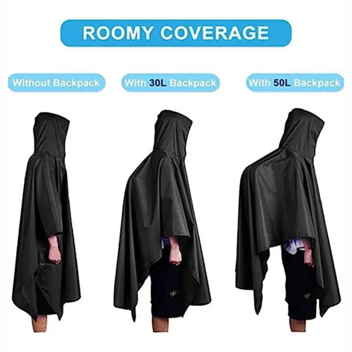 Waterproof%20Rain%20Poncho%20Lightweight%20Hooded%20Rain%20Coat%20Picnic%20Mat%20Blanket%20Sun%20Shelter%20for%20Outdoor%20Camping%20Hiking%20Cycling%20Climbing%20-%20Image%204