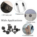 50/100/150Sets Screws M5 * 4 Rivet Headbands Chicago Screws DIY Wallet Fasteners Luggage Leather Craft Clothing.