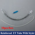 10PCS Reinforced  ET Tube With Stylet Endotracheal Intubation 2.5-10mm Flex-Tip Cuffed Endotracheal Tube with Preloaded Stylet. 