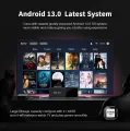  TV Fire Stick Android 14 MX10 L ARM Mali-400 MP2 WiFi 2.4G + BT4.0 4GB 64GB TV Stick Consoles Support 24 Languages. 