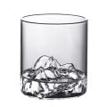 200/300/350ML 3D Mountain Whiskey Glass,Transparent Multipurpose Beer Tea Coffee Cup for Home,3D Landscape Cup for Bar Party.