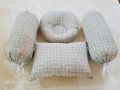 4Pcs Baby Head Shaping Pillow Set -Head Making Baby Pillow - Multicolor Newborn baby Head Shaping Pillow - Export quality 100% cotton fabric [ RANDOM COLORS ]. 