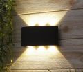 LED Wall Lamp Outdoor/Indoor Wall Sconce Waterproof IP65 Aluminum Black Rectangular Patio Light Up & Down Projection Light. 