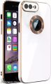 For iPhone 7PLUS Ring Logo Cut Lens Protection Chrome Back Case Cover IPHONE 7 PLUS. 