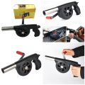 Portable Mini Hand Crank Fan Air Blower, Manual Grill Fire Starter Flame Exciter for BBQ Picnic Outdoor Camping Hiking Cooking Tool. 