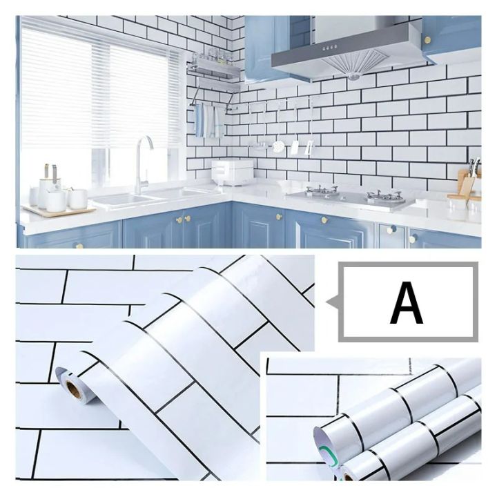 Kitchen%20Cabinets%20Wallpaper%20Wall%20Stickers%20White%20Brick%20Waterproof%20and%20Oil%20Resistant%2040cm%20High%20Temperature%20Resistance%20Adhesive%20Home%20-%20Image%207