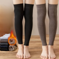 1/2Pairs Winter Knee High Leg Cover Windproof Warm Sweat Absorb Long Leg Warmers Thermal Anti-Cold Thigh High Knitted Stockings. 