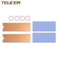 TEUCER M.2 Copper Heatsink NVMe 2280 SSD Copper Cooler Solid State Disk Radiator with Thermal Silicone Pad for Laptop Desktop.