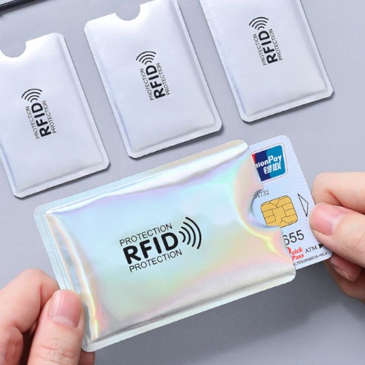 5pcs Aluminium Anti Rfid Card Holder NFC Blocking Reader Lock Id Bank ...